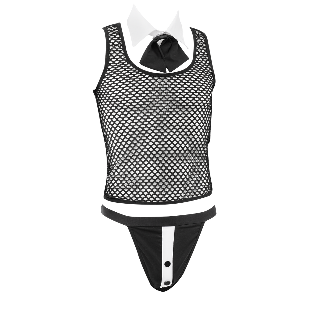 4: Amorable by Rimba – Sexy Gigolo-Set – Schwarz, Weiß