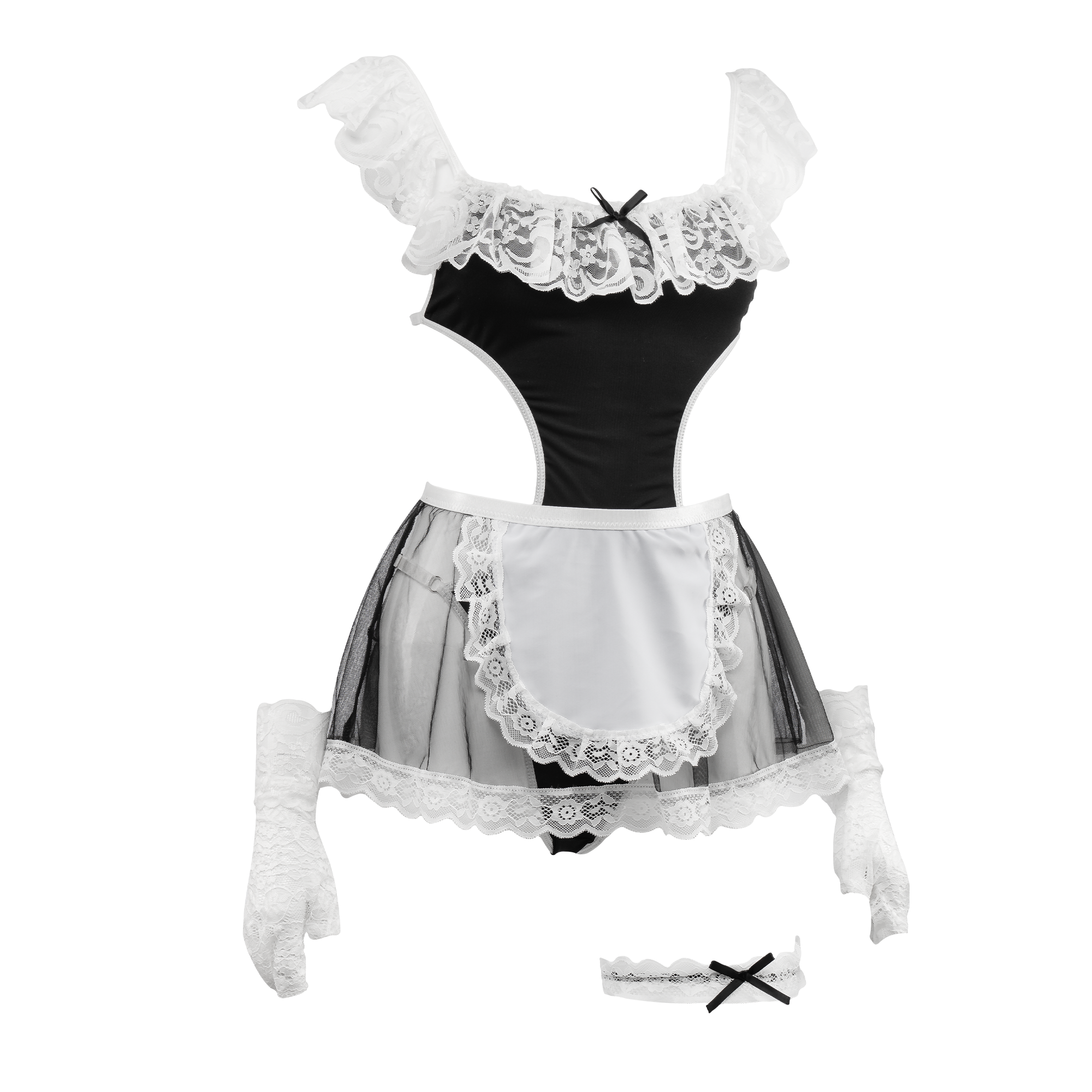 Amorable by Rimba – Dienstmädchenuniform – Schwarz, Weiß