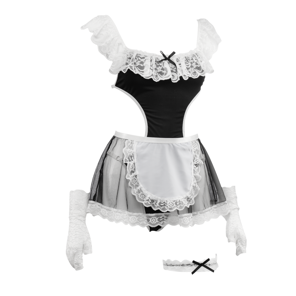 Amorable by Rimba – Dienstmädchenuniform – Schwarz, Weiß