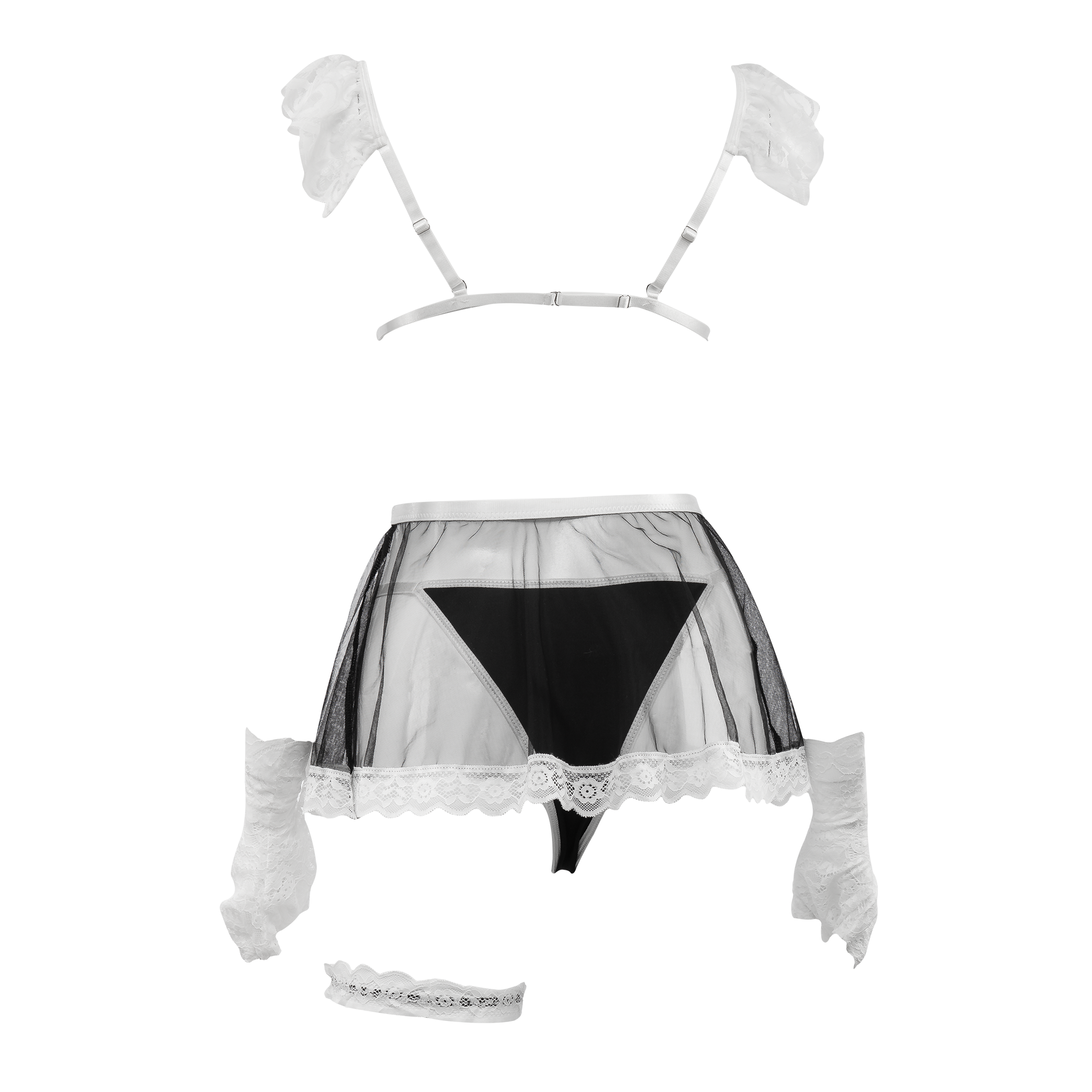 Amorable by Rimba – Dienstmädchenuniform – Schwarz, Weiß