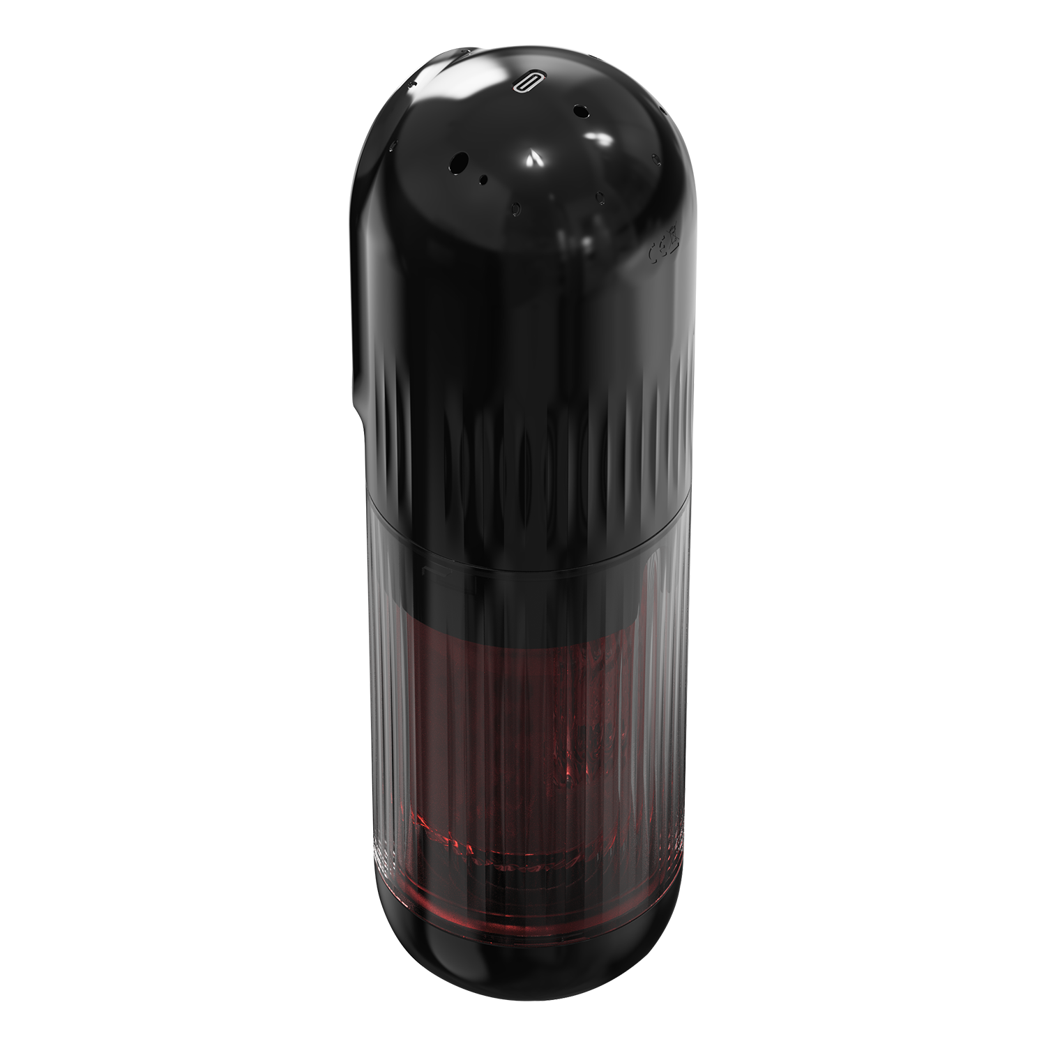7: Rimba Toys – Orgastobator 07 Masturbator für Männer – Schwarz, Transparent & Rot