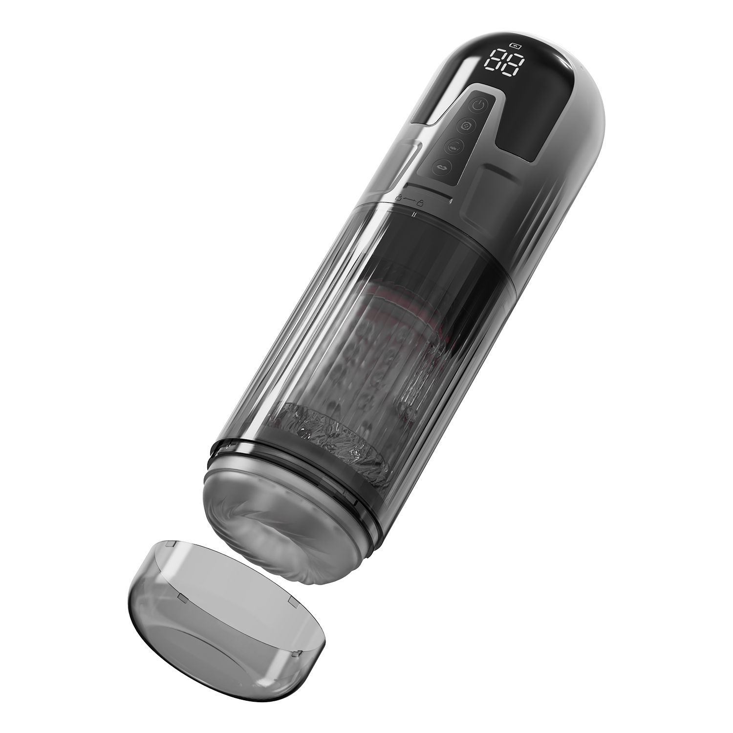 7: Rimba Toys – Orgastobator 08 Masturbator für Männer – Schwarz & Transparent