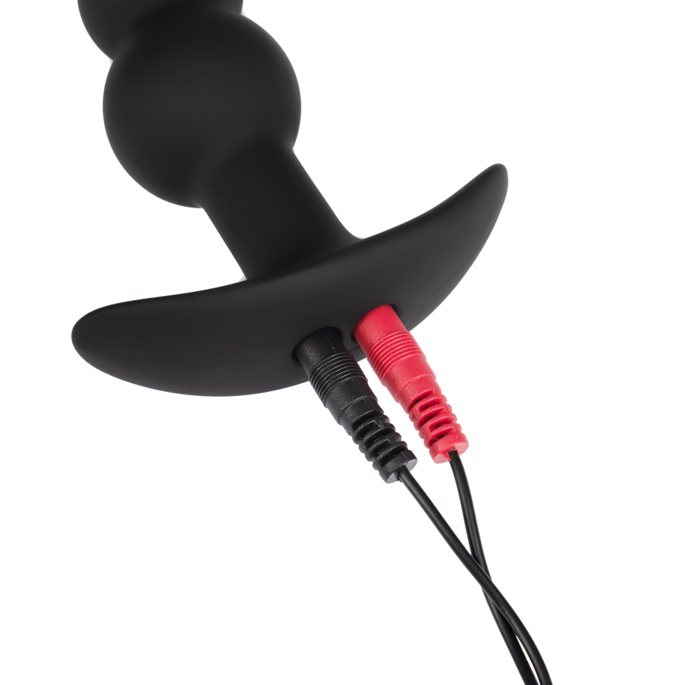 Rimba Electro Play – E-Stim Beads – Bipolar – Schwarz