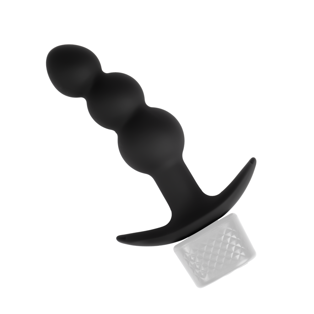 Rimba Electro Play – E-Stim Beads – Bipolar – Schwarz