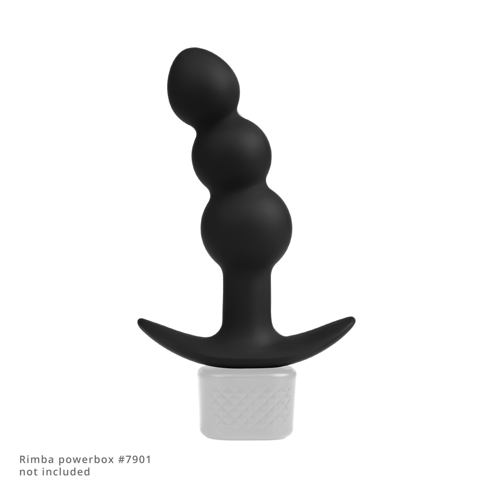 Rimba Electro Play – E-Stim Beads – Bipolar – Schwarz