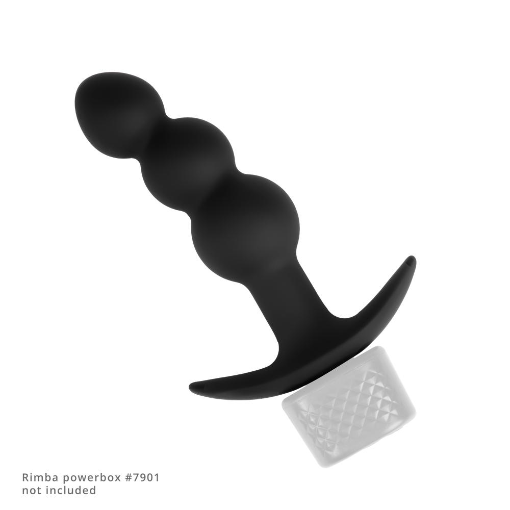 Rimba Electro Play – E-Stim Beads – Bipolar – Schwarz