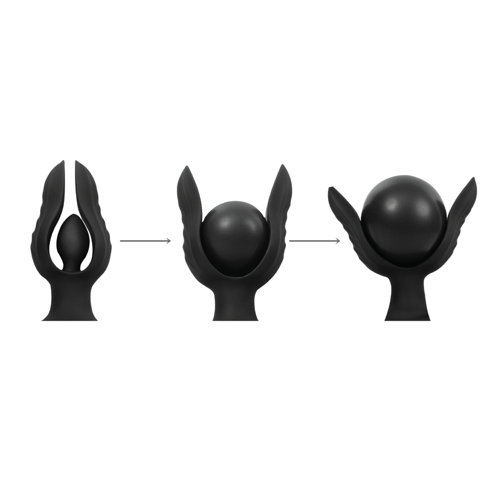 9: Rimba Electro Play – E-Stim Analplug mit Pumpe – bipolar – schwarz
