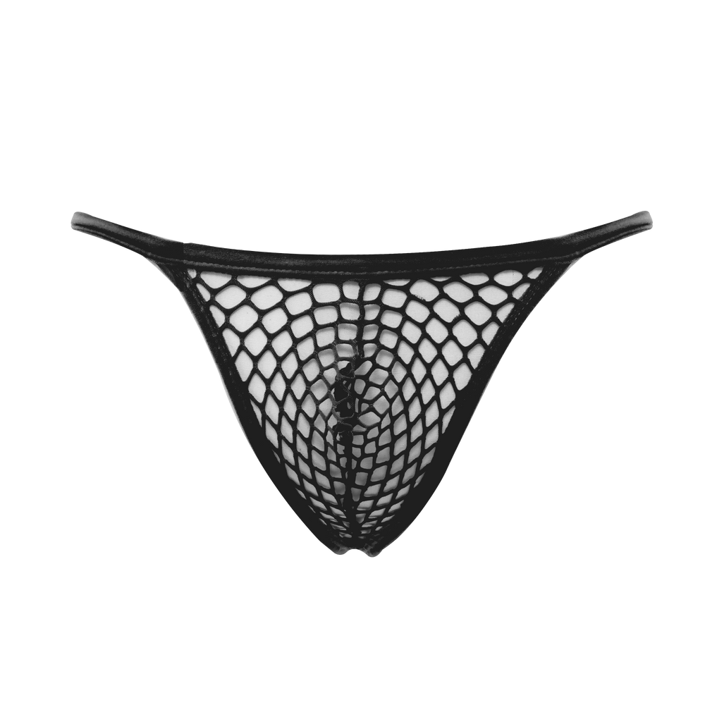 Amorable by Rimba – Netz-String – Einheitsgröße – Schwarz