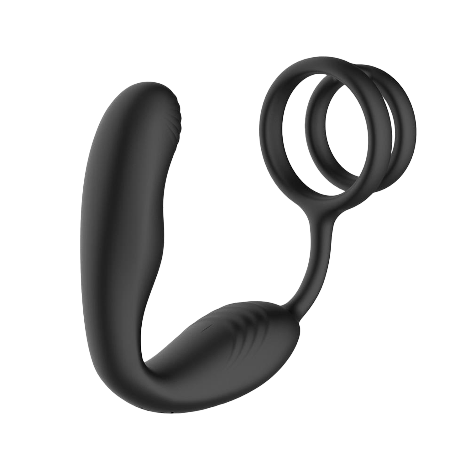 4: IY – Bruce – Prostatamassagegerät 360° mit doppelter Penisring-Vibration – Schwarz
