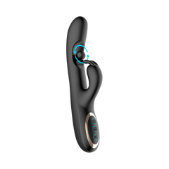 IY – Patty – Rabbit-Vibrator mit rotierender Kugel – Schwarz