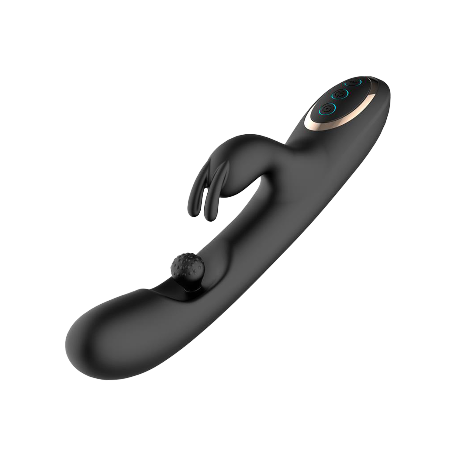 IY – Patty – Rabbit-Vibrator mit rotierender Kugel – Schwarz