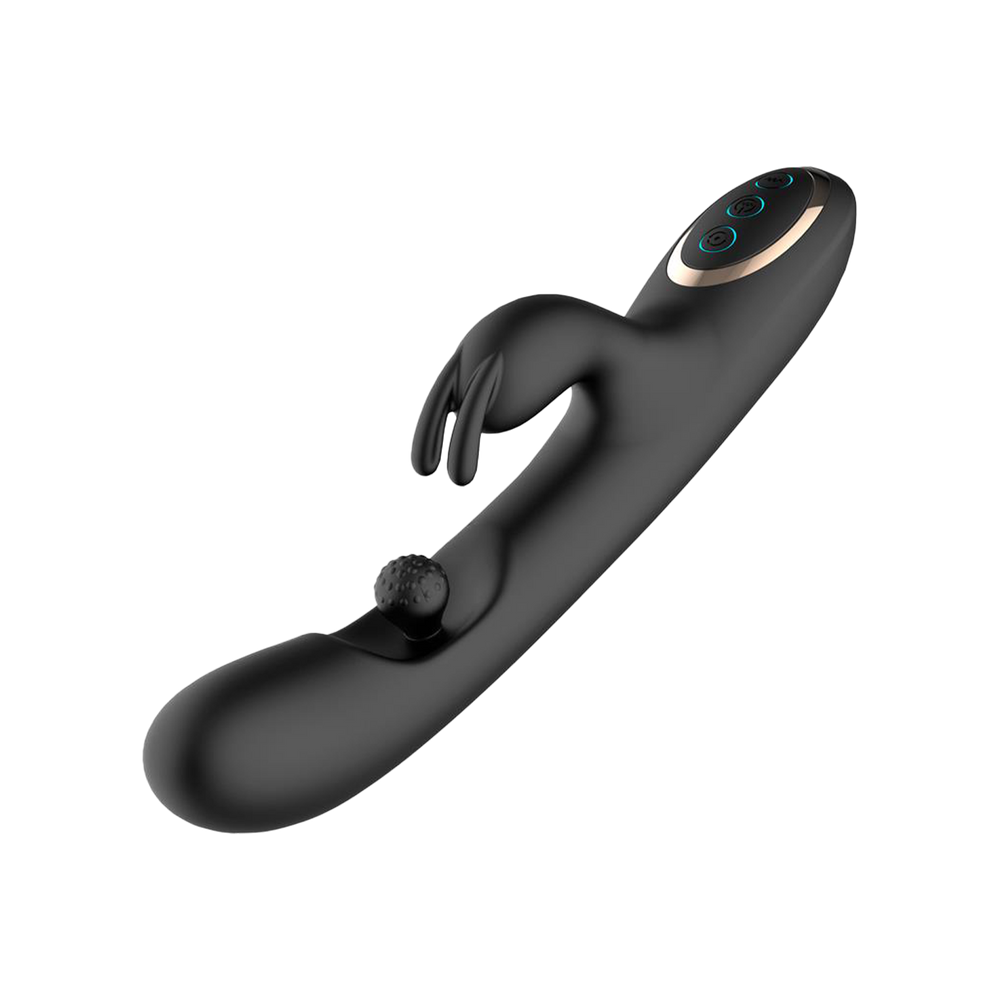 IY – Patty – Rabbit-Vibrator mit rotierender Kugel – Schwarz