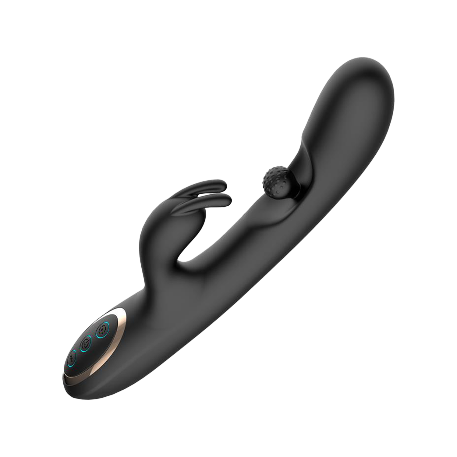 IY – Patty – Rabbit-Vibrator mit rotierender Kugel – Schwarz