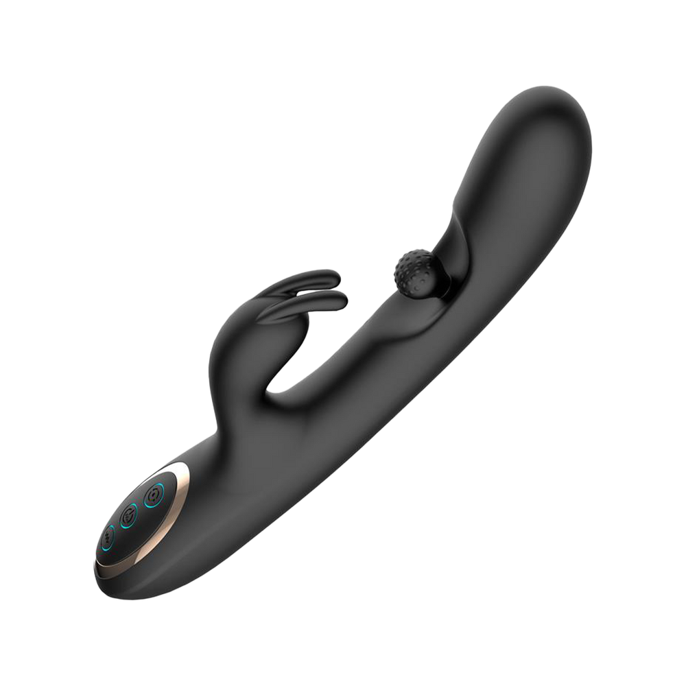 IY – Patty – Rabbit-Vibrator mit rotierender Kugel – Schwarz