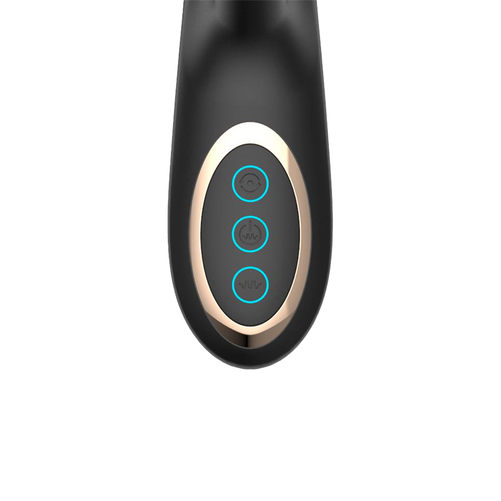 IY – Patty – Rabbit-Vibrator mit rotierender Kugel – Schwarz