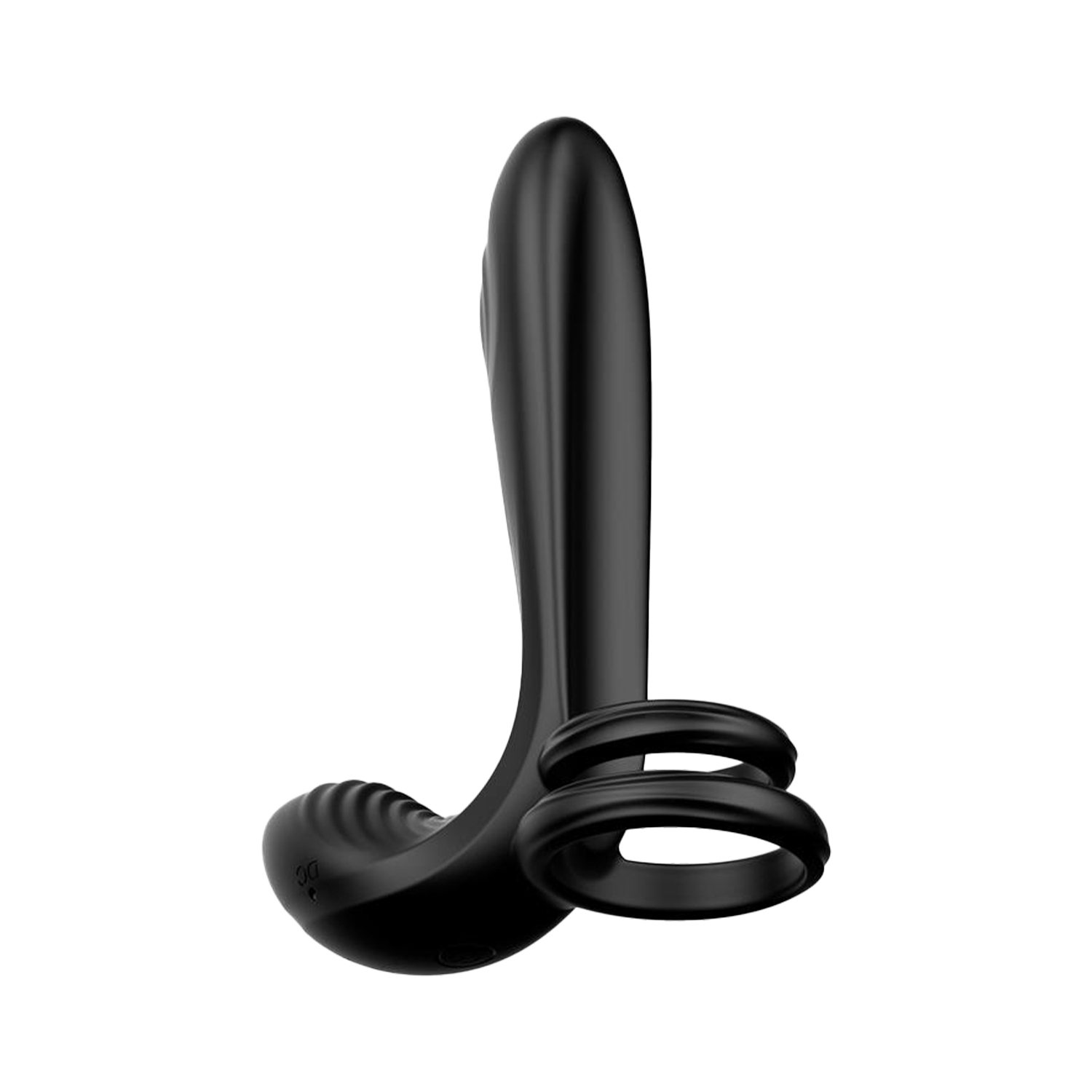3: IY – Synkox – Girth Gainer Vibrierender Doppel-Penisring mit Fernbedienung – Schwarz