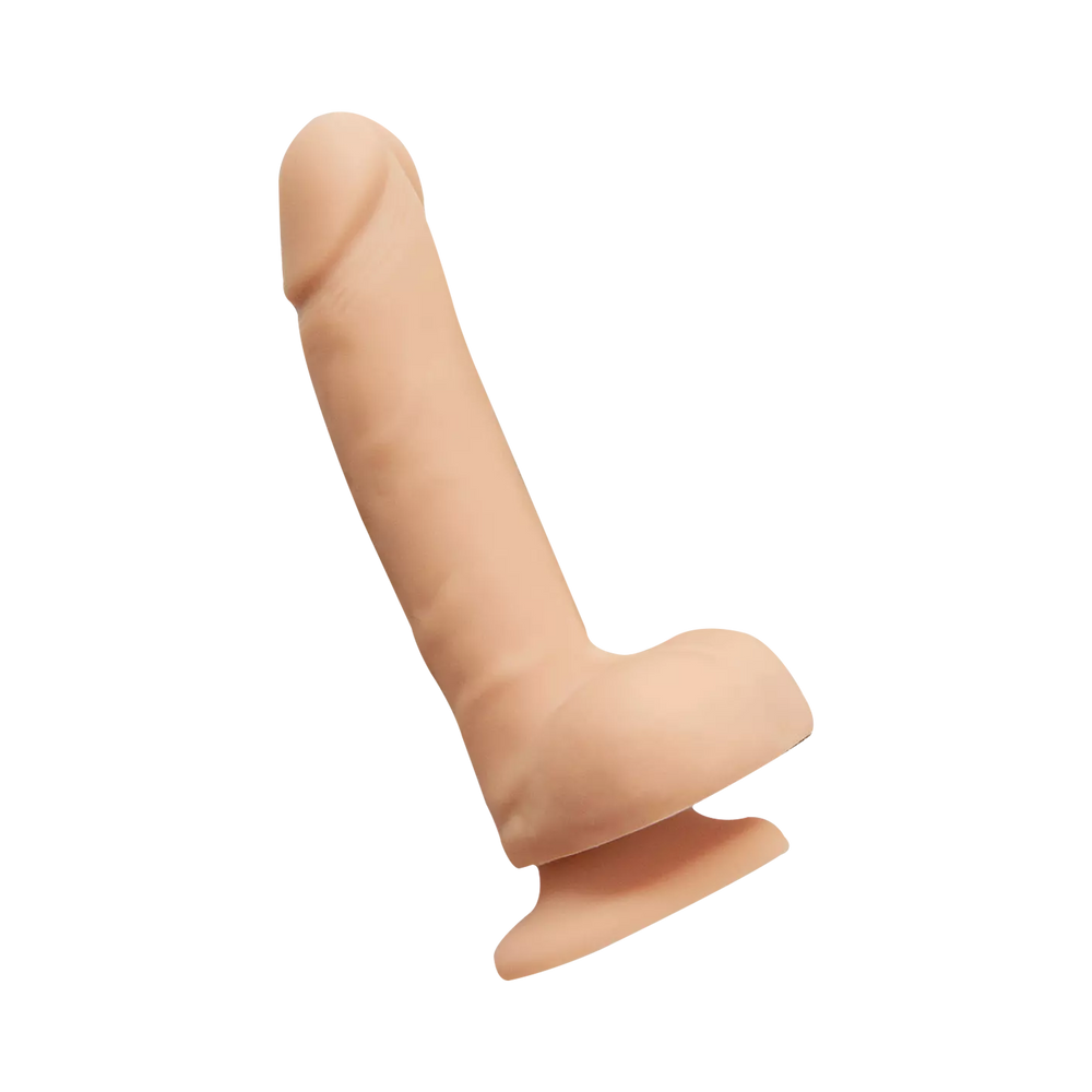 3: Strap-On-Me – Rotierender und vibrierender realistischer Dildo – Größe L – Nude