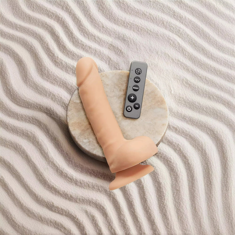 Strap-On-Me – Rotierender und vibrierender realistischer Dildo – Größe L – Nude