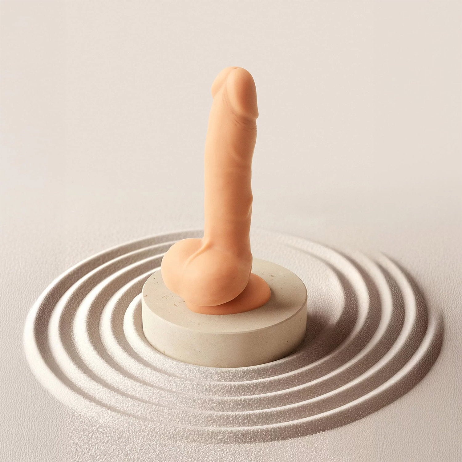 Strap-On-Me – Rotierender und vibrierender realistischer Dildo – Größe L – Nude