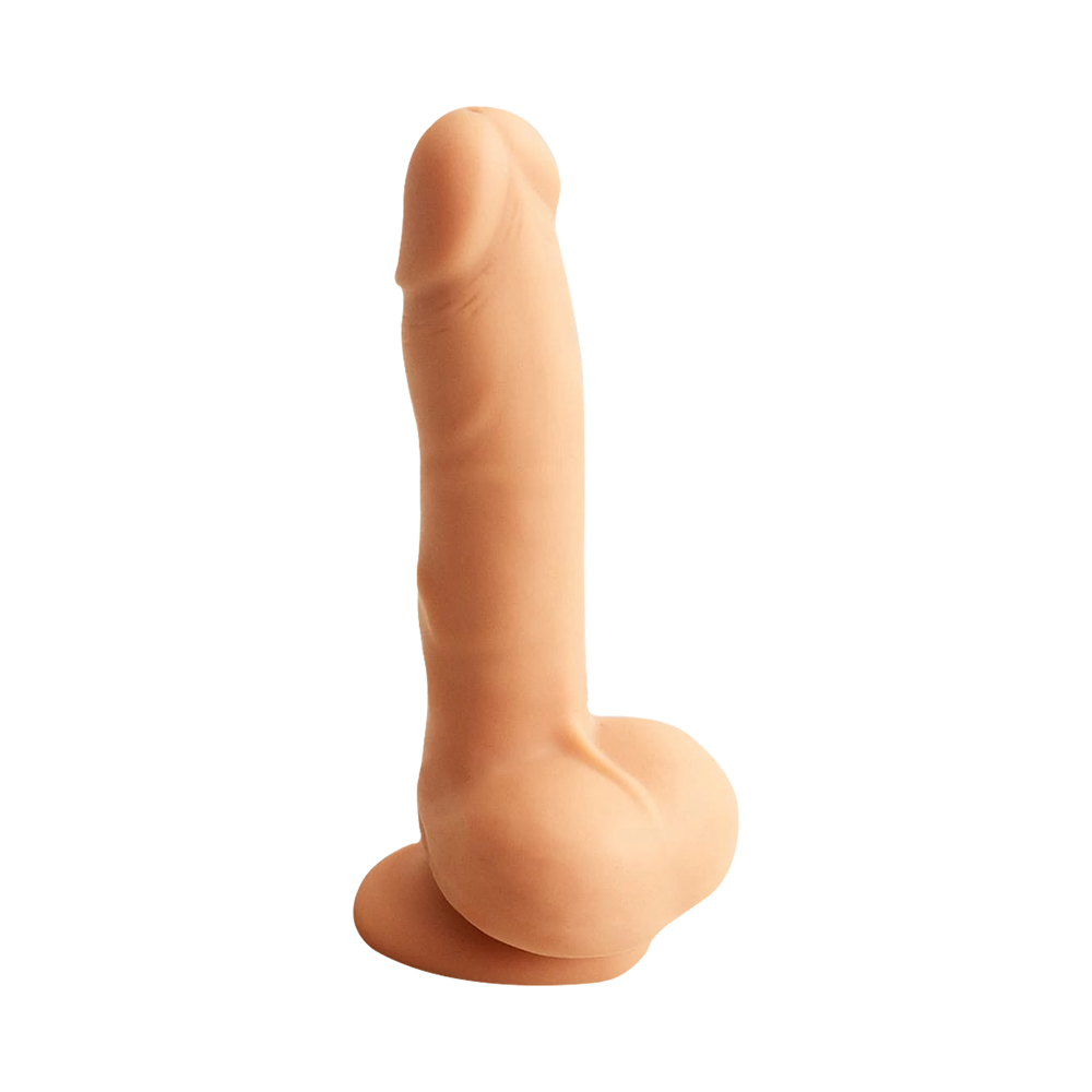 10: Strap-On-Me – Rotierender und vibrierender realistischer Dildo – Größe L – Nude