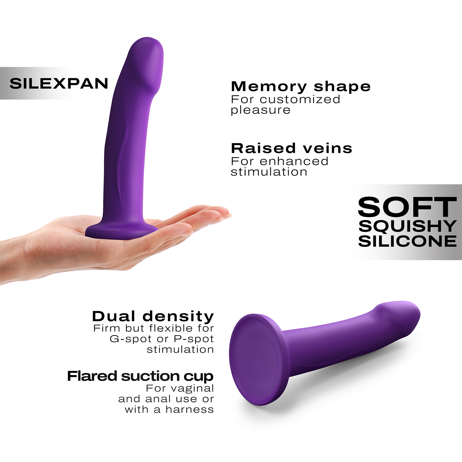 5: Dorcel – Real Pleasure Dildo – Größe M – Lila