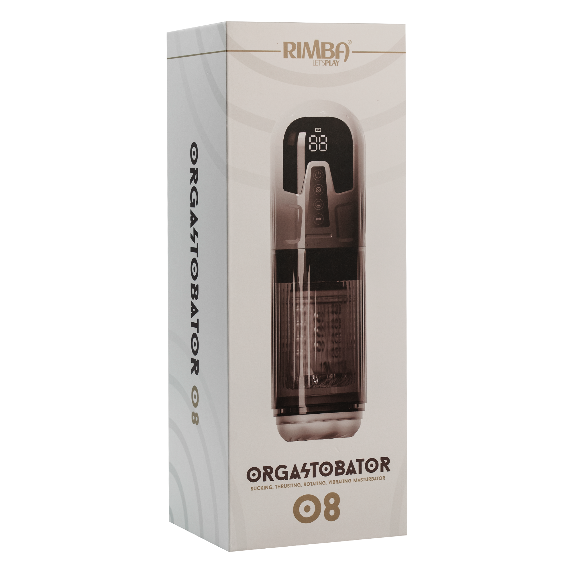 9: Rimba Toys – Orgastobator 08 Masturbator für Männer – Schwarz & Transparent