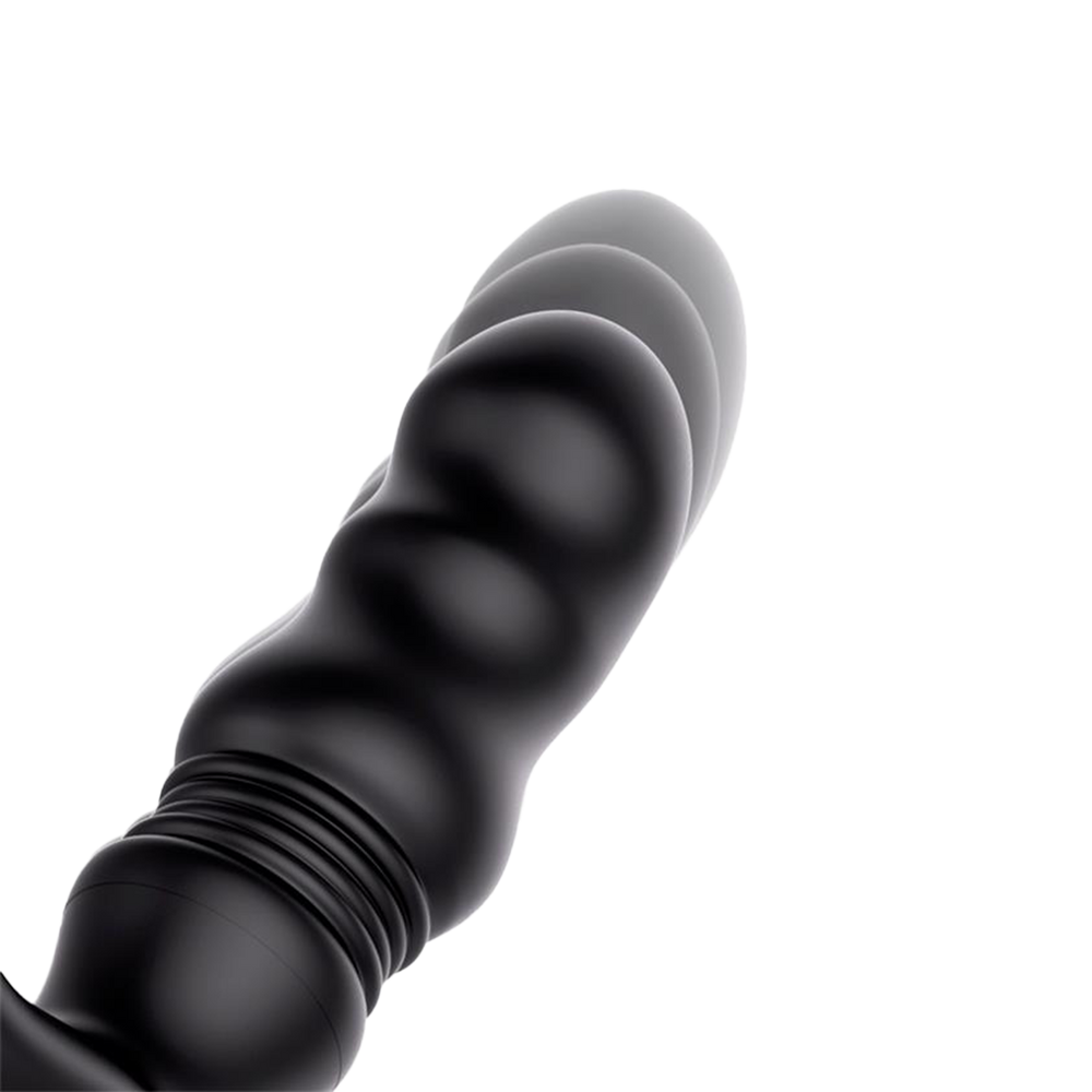 4: IY – Womp – Stoßendes und vibrierendes Prostatamassagegerät mit Fernbedienung – Schwarz
