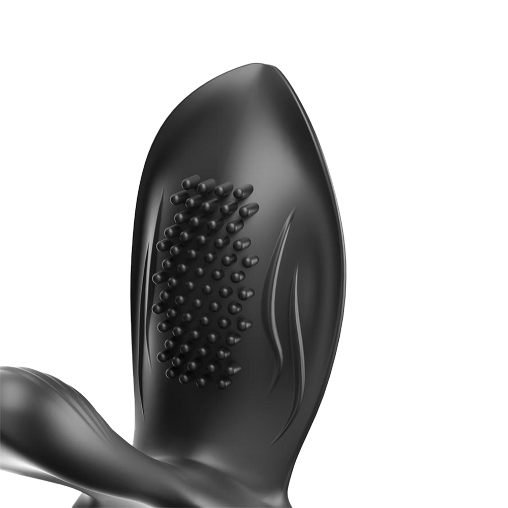 6: IY - Daxer - Girth Gainer Vibrating Double Cockring mit Fernbedienung - Schwarz