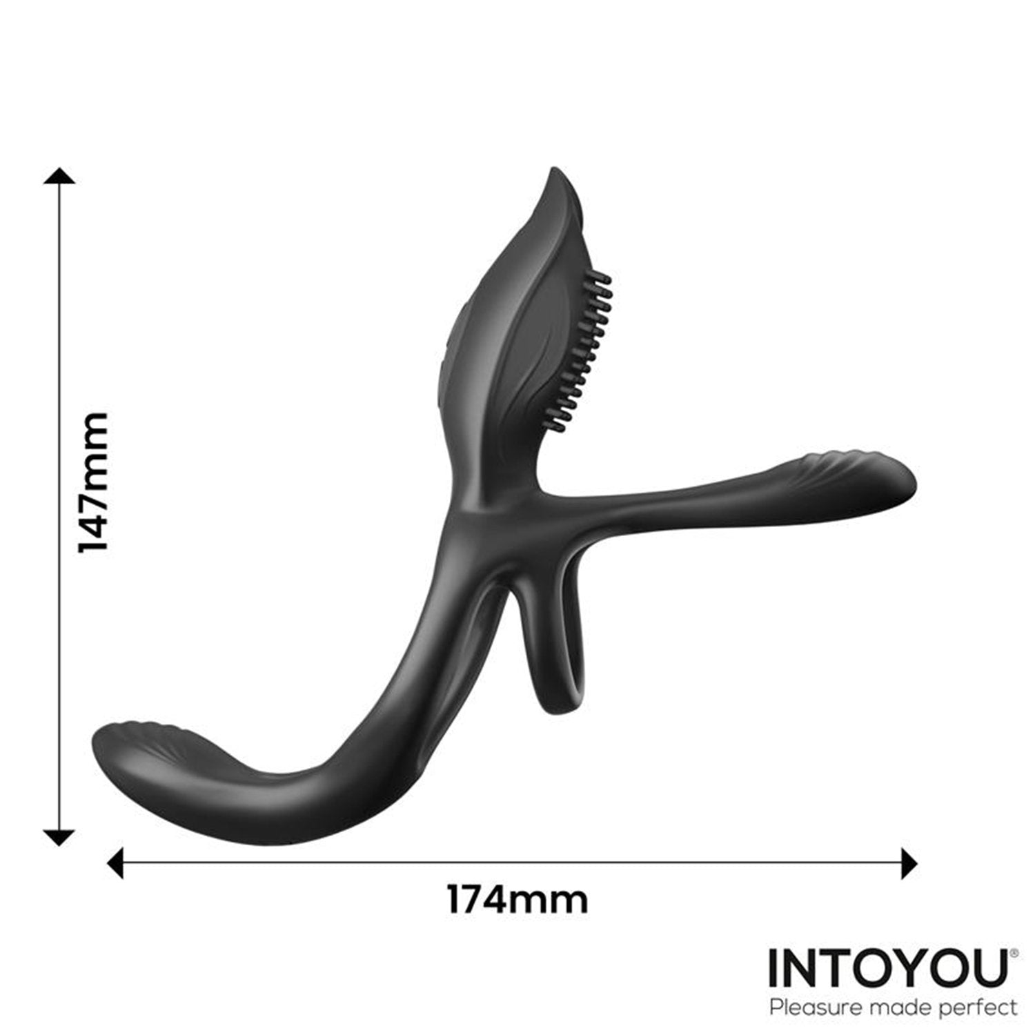 10: IY - Daxer - Girth Gainer Vibrating Double Cockring mit Fernbedienung - Schwarz