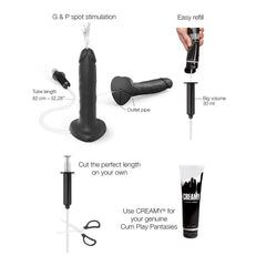Strap-On-Me – Squirting Cum Dildo Realistic – Größe XL – Schwarz