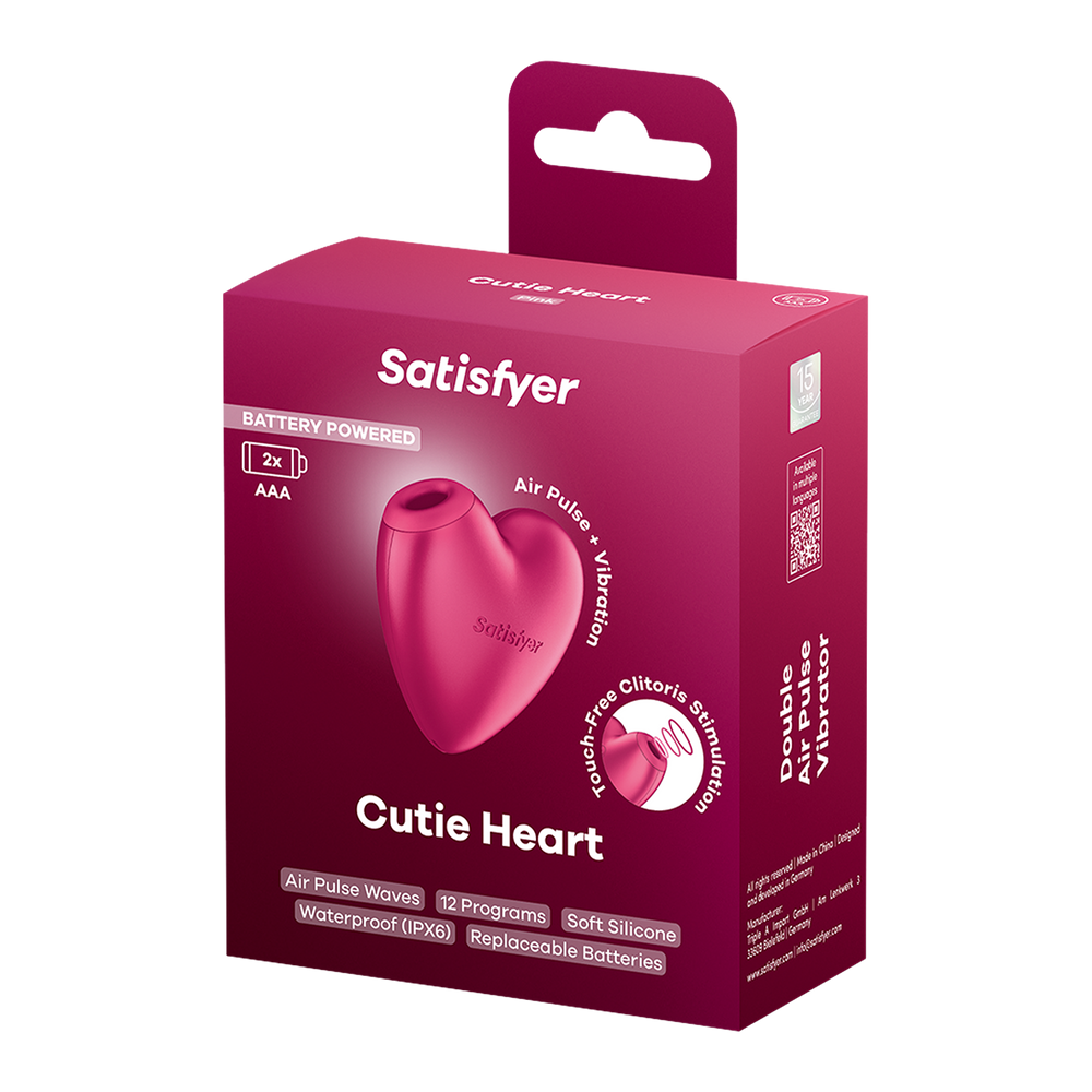 Satisfyer – Battery Series – Cutie Heart – Luftimpuls-Vibrator – Pink