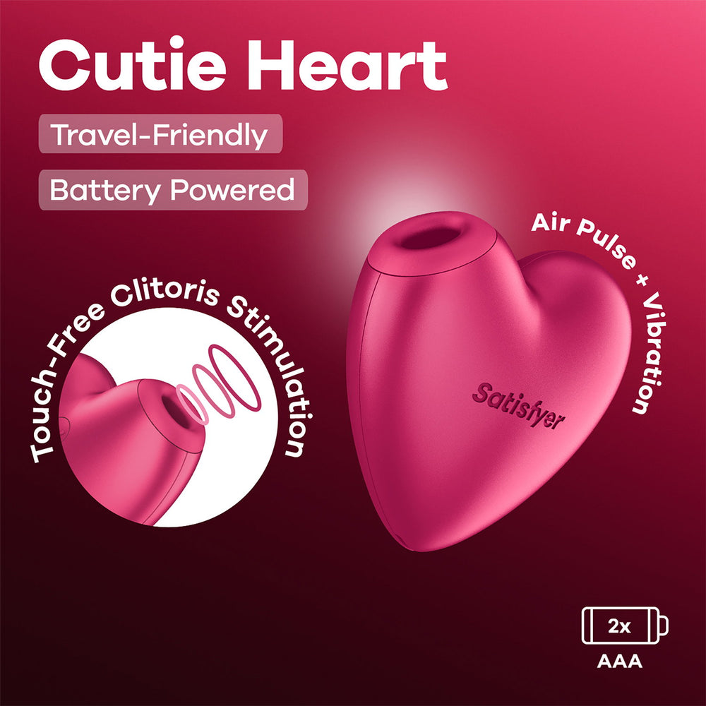 Satisfyer – Battery Series – Cutie Heart – Luftimpuls-Vibrator – Pink