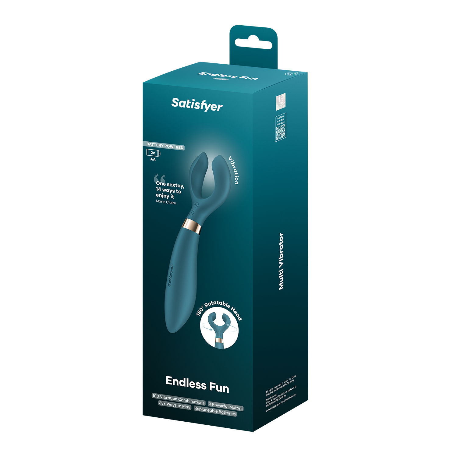 Satisfyer – Battery Series – Endless Fun – Paarvibrator – Flaschengrün