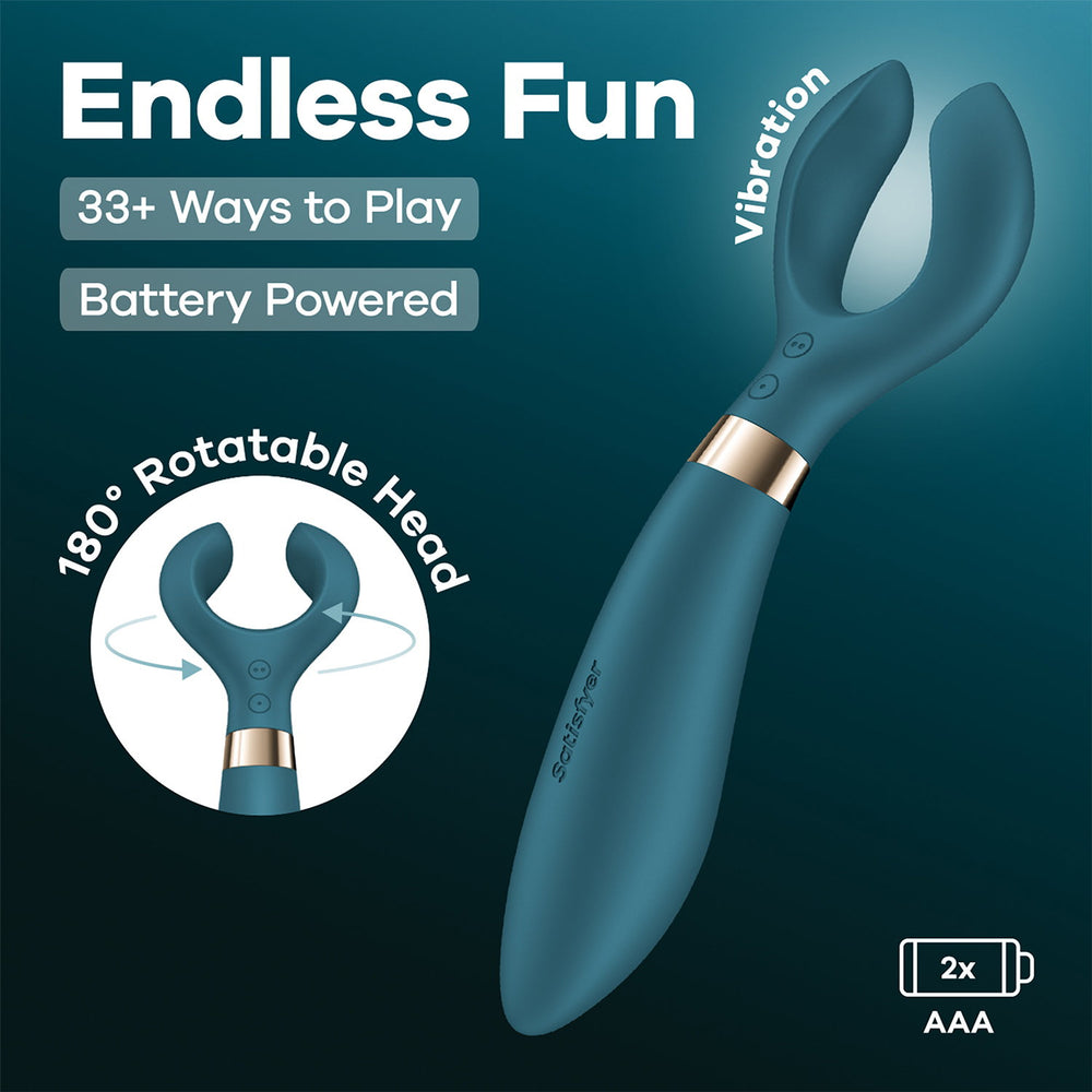 Satisfyer – Battery Series – Endless Fun – Paarvibrator – Flaschengrün
