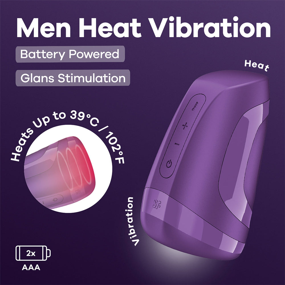 Satisfyer – Battery Series – Men Heat – Masturbator – Lila