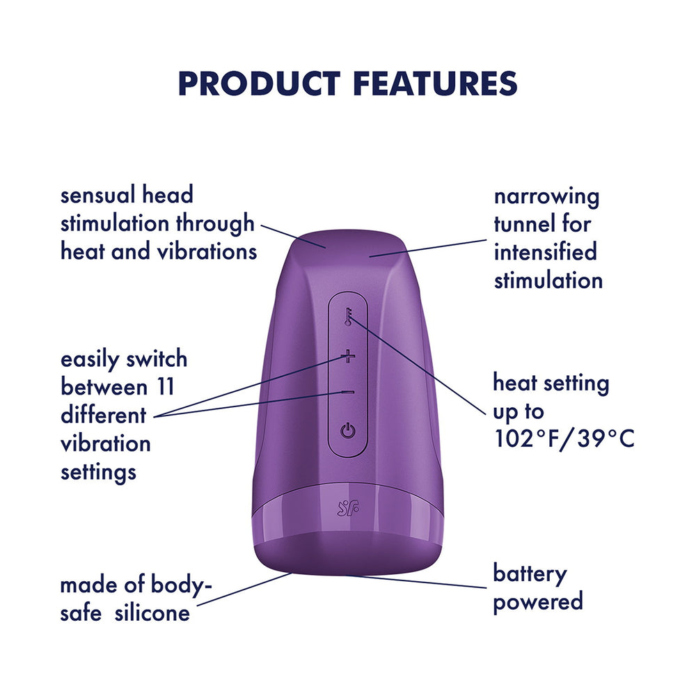 Satisfyer – Battery Series – Men Heat – Masturbator – Lila
