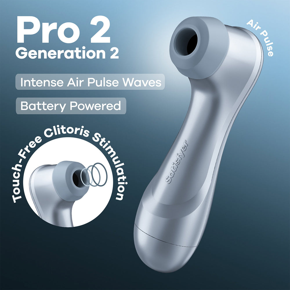 Satisfyer – Battery Series – Pro 2 Generation 2 – Air Pulse Vibrator – Ice Blue