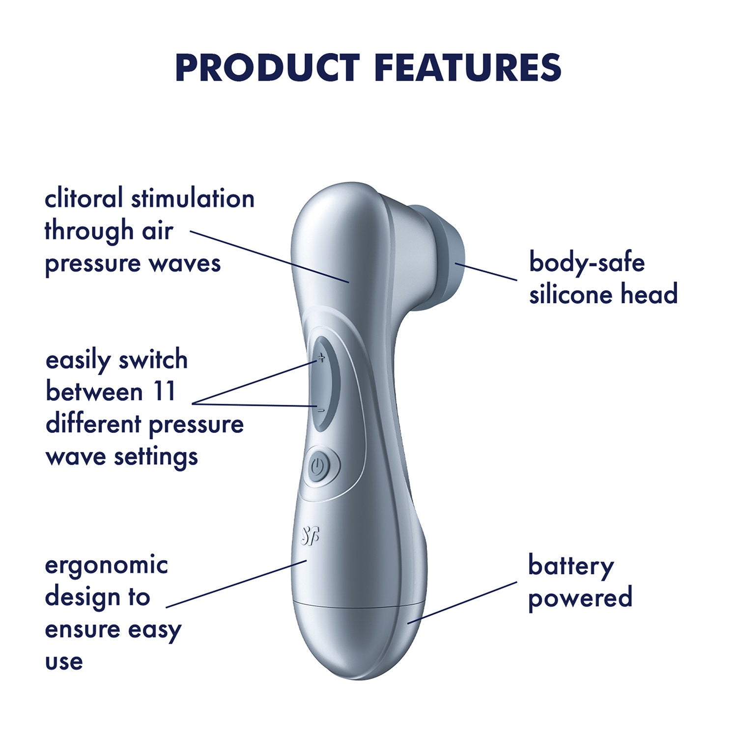 Satisfyer – Battery Series – Pro 2 Generation 2 – Air Pulse Vibrator – Ice Blue