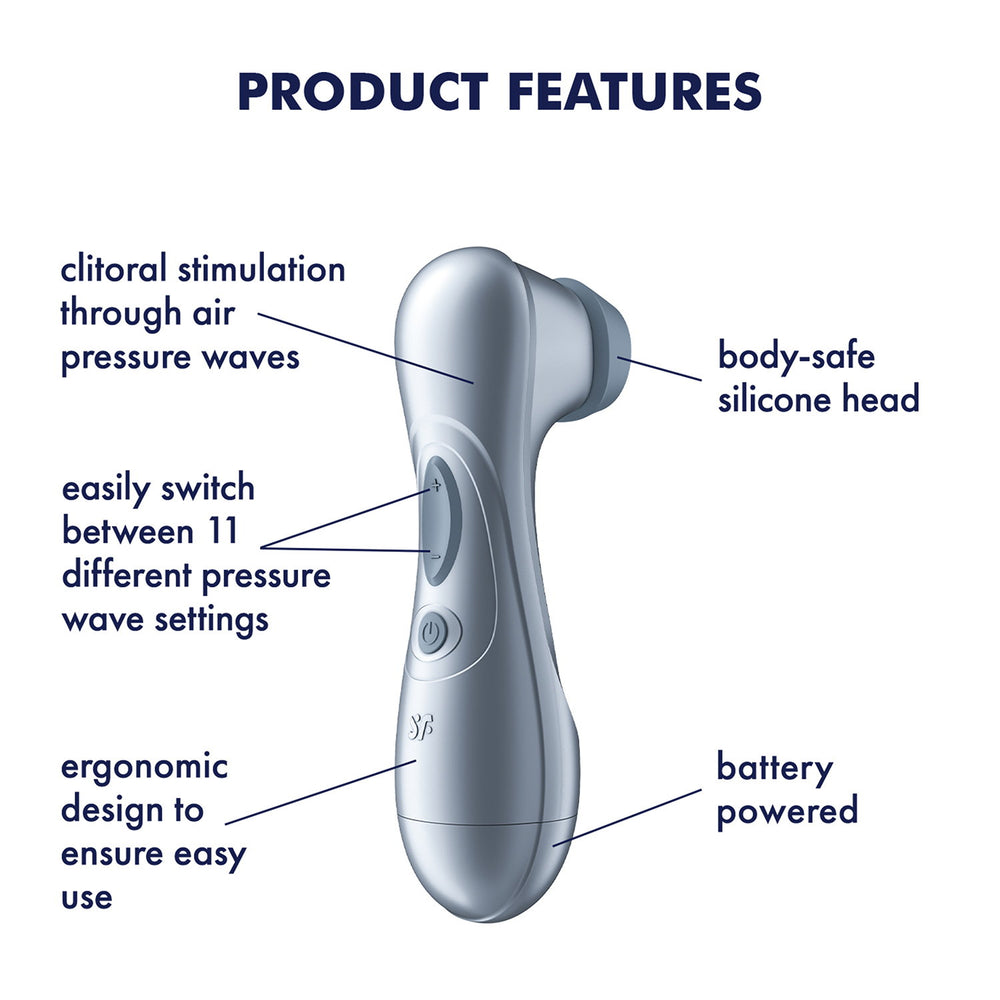 Satisfyer – Battery Series – Pro 2 Generation 2 – Air Pulse Vibrator – Ice Blue