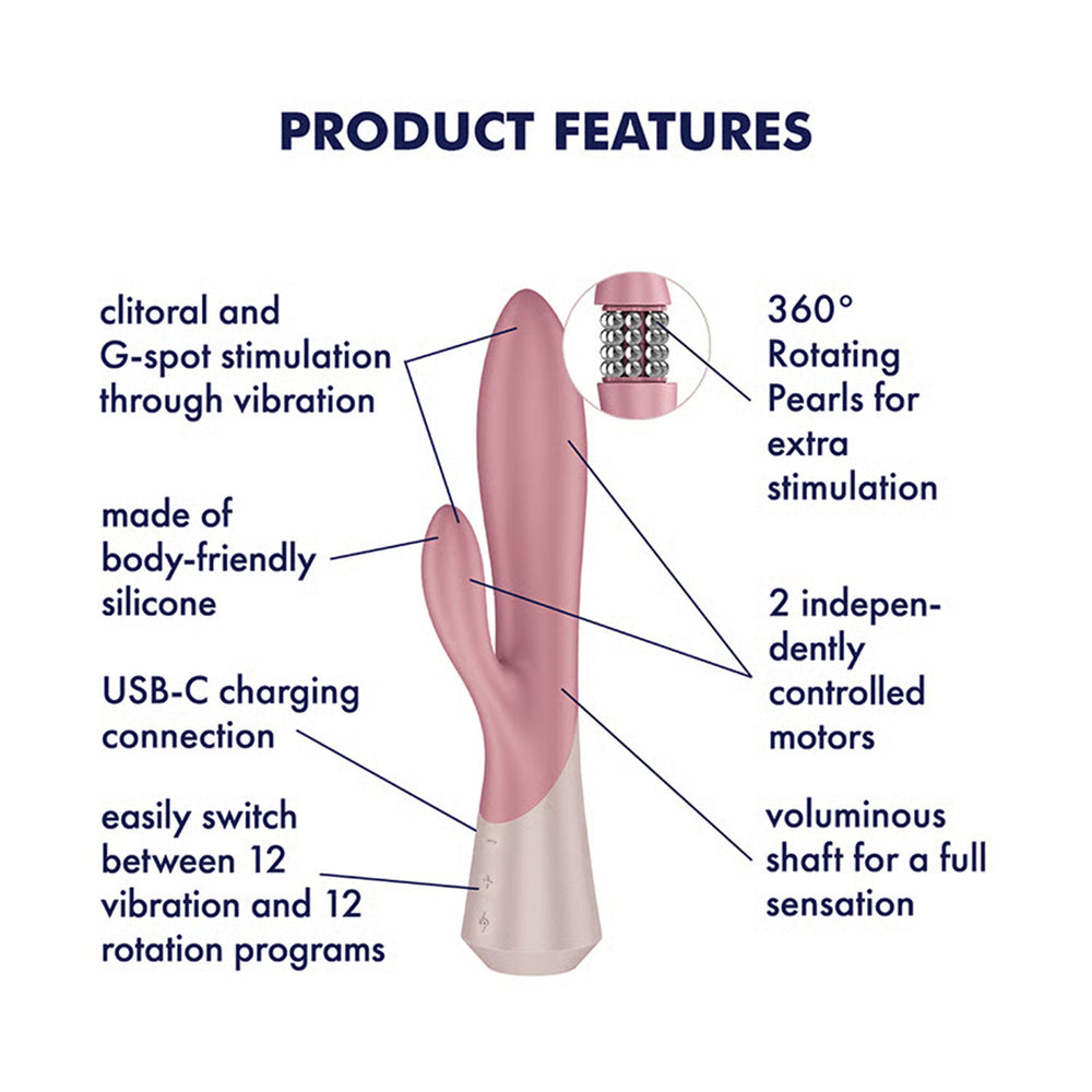 Satisfyer – Pearl Bunny 1 – Rotierender Rabbit-Vibrator – Terrakotta