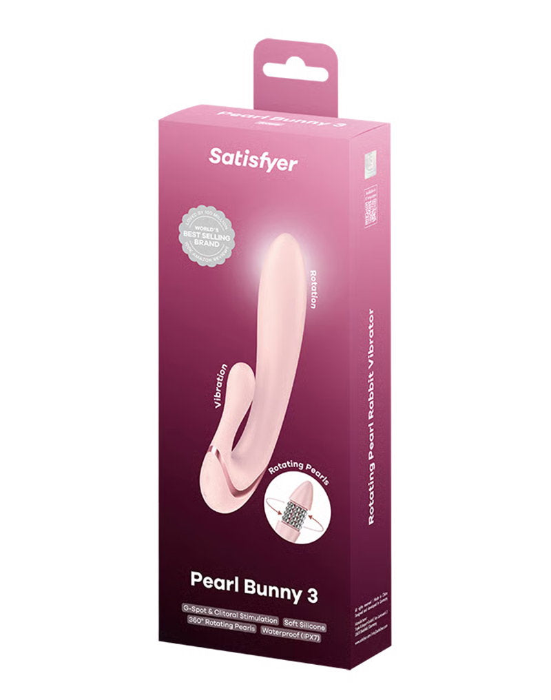 Satisfyer – Pearl Bunny 3 – Rotierender Rabbit-Vibrator – Pink