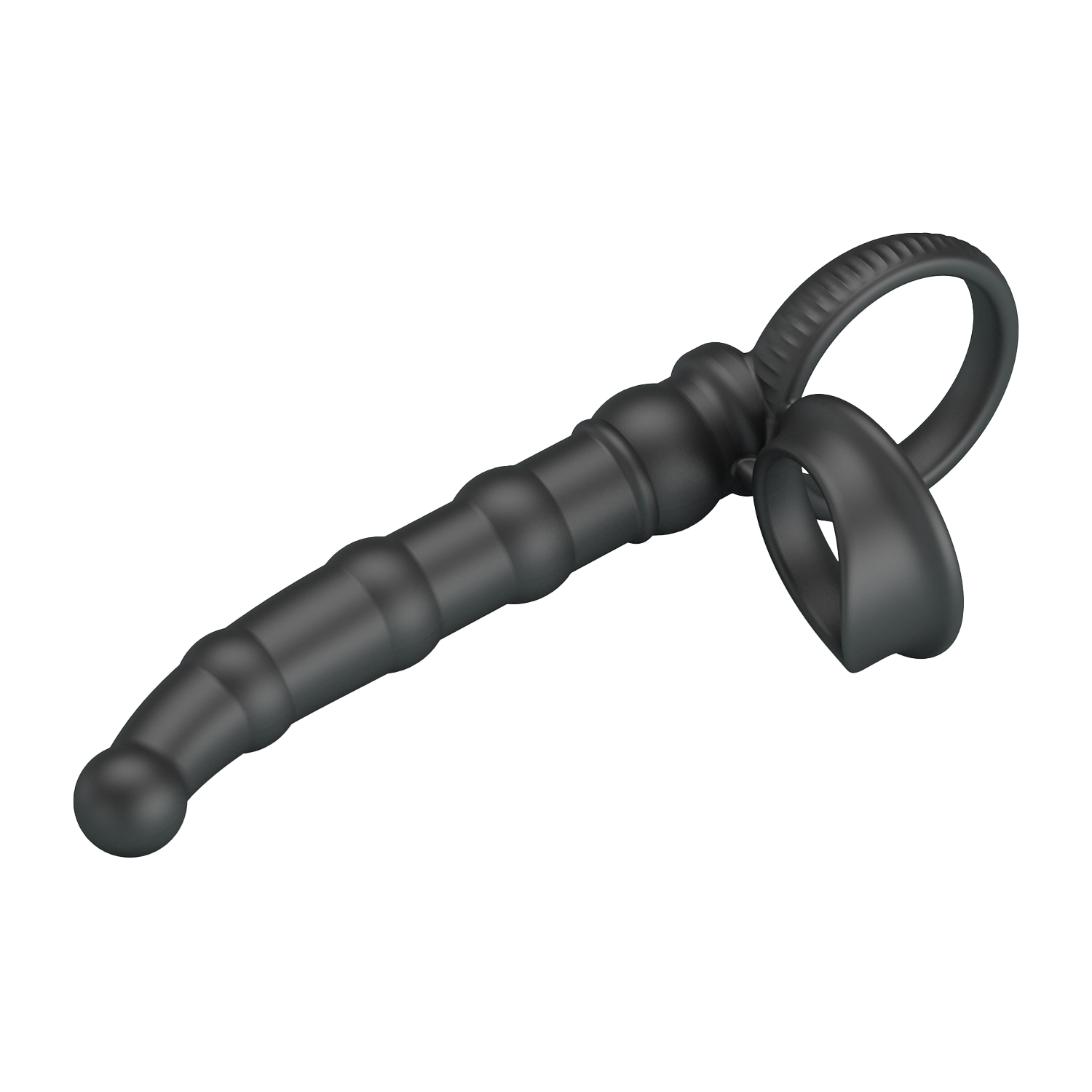 5: PL – Tatum – Analvibrator mit Penisring – Schwarz