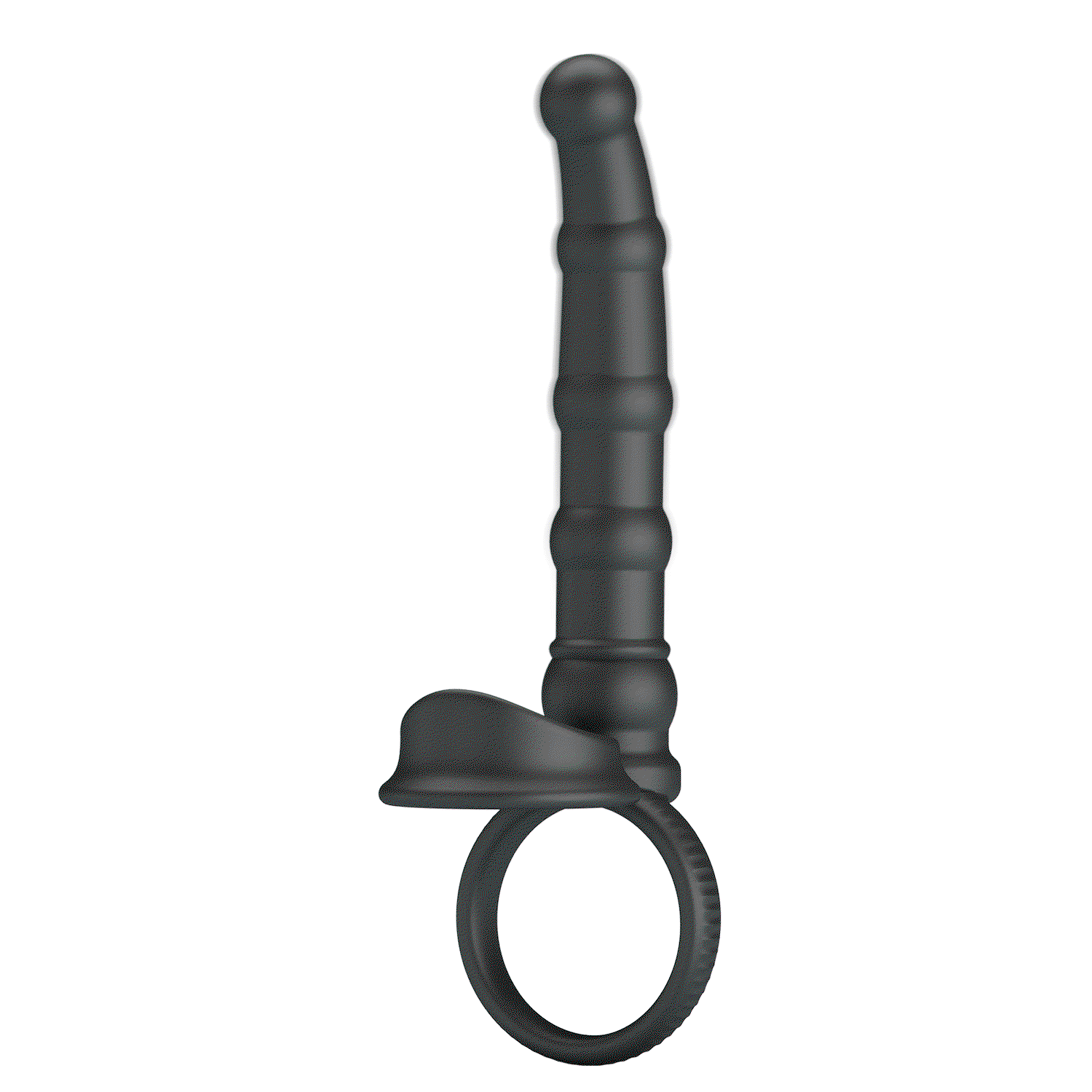 PL – Tatum – Analvibrator mit Penisring – Schwarz