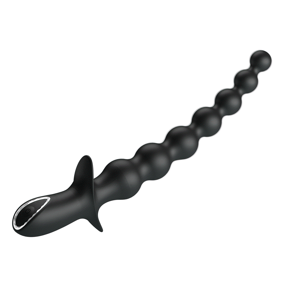 10: PL - Rigdon - Analperlen-Vibrator-Plug - Schwarz