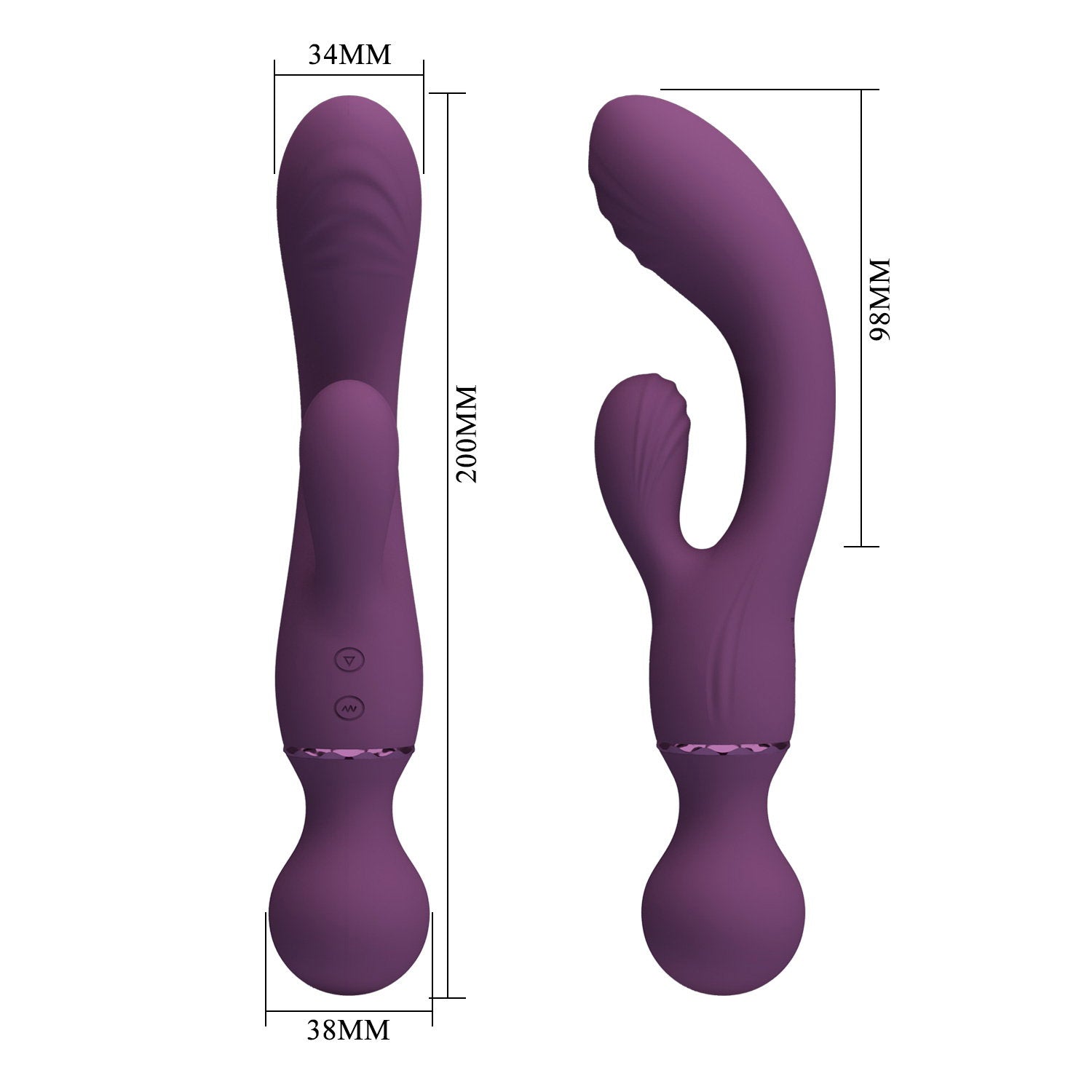 8: PL – Allrounder – Rabbit-Vibrator – Burgunderrot