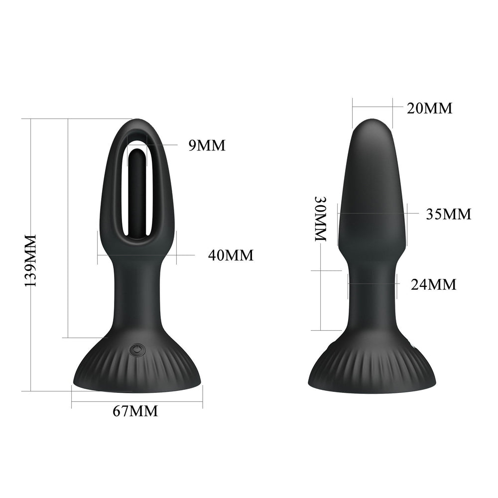 PL - Hubert - Anal-Wackelvibrator - Schwarz