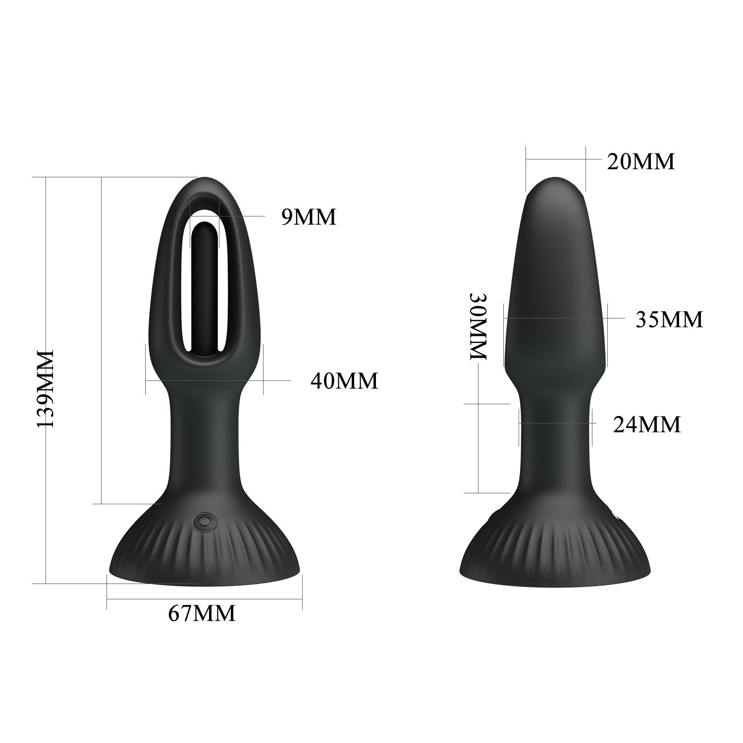 PL - Hubert - Anal-Wackelvibrator - Schwarz
