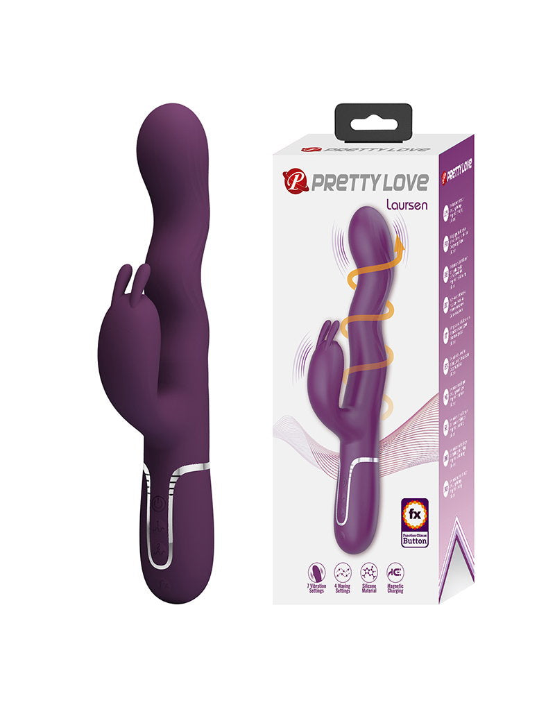 PL - Laurens - Rabbit Vibrator - Burgundy
