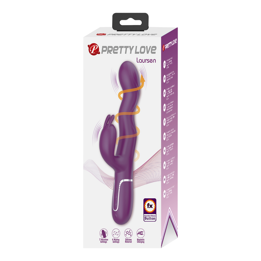 7: PL - Laurens - Rabbit Vibrator - Burgundy