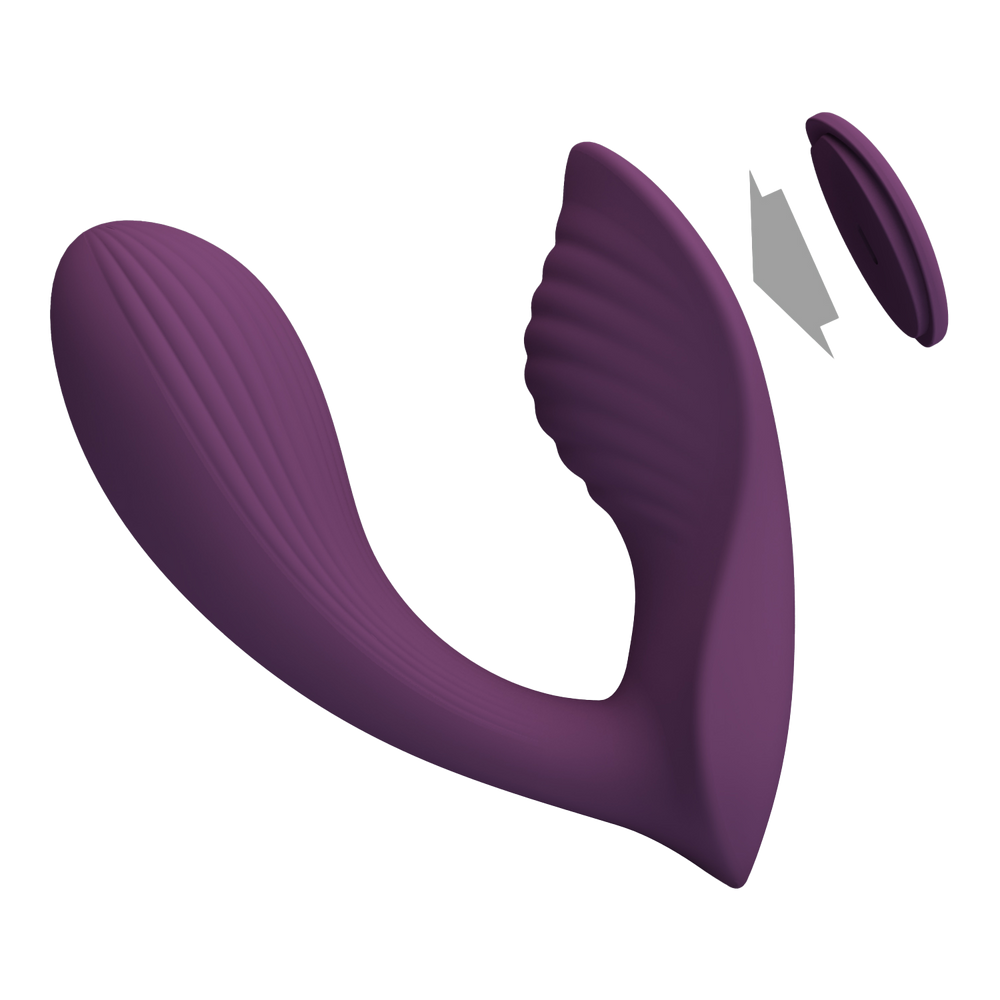 PL - Franz - Tragbarer Vibrator (App-gesteuert) - Burgunderrot